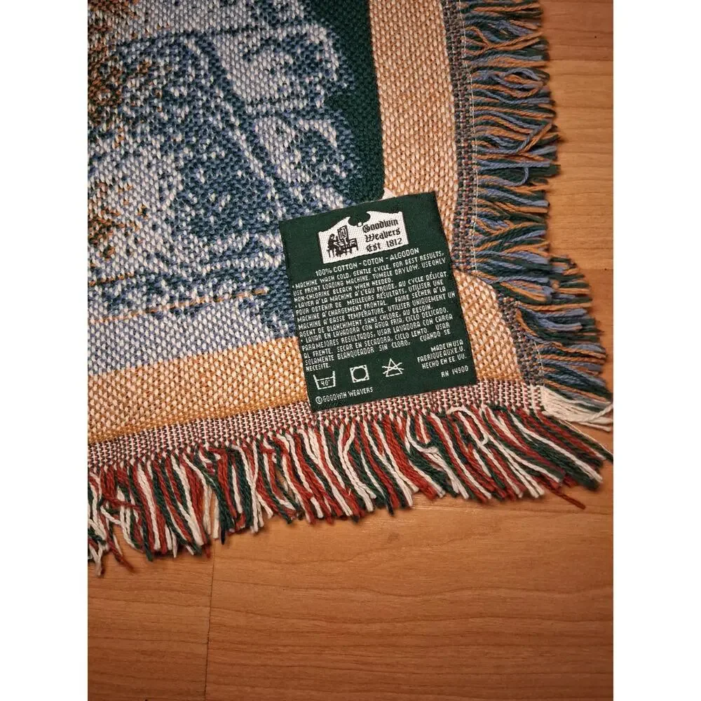 Goodwin Weavers Garden Tapestry Throw Blanket Cottagecore Crazy Plant Lady 70x48